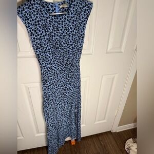 H&M Blue Floral Maxi Dress Size 2